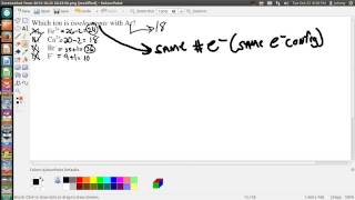 Isoelectronic  Which Ion is isoelectronic to a particular noble gas  Johnny Cantrell [upl. by Nedac]