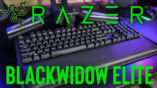 Razer BlackWidow Elite Keyboard Unboxing amp Sound Test Yellow Switches [upl. by Ariahaj]