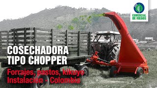 COSECHADORA DE FORRAJES  Ensiladora Chopper  Instalación Tenjo 🇨🇴  Maquinaria Agrícola  Ensilaje [upl. by Ailasor665]