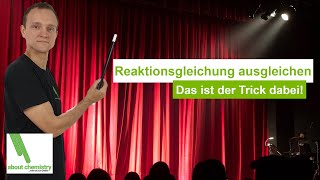 Reaktionsgleichung ausgleichen  Das ist der Trick dabei II Chemie für Mediziner II about chemistry [upl. by Tager919]