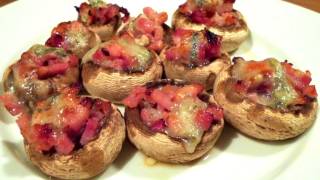 Champiñones rellenos al horno  Recetas fáciles ✅ [upl. by Tanberg]