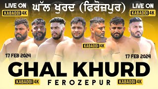 Live Kabaddi Today Kabaddi Tournament Ghal Khurd Fzr  Kabaddi 4K Live  Kabaddi Match Today Live [upl. by Apple]