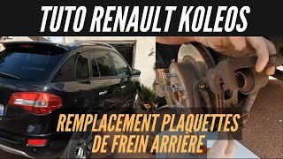 Remplacement plaquettes de frein arrière Koleos [upl. by Qidas172]