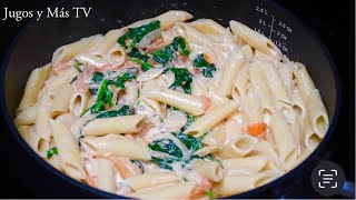 Si Quieres Comer Una Pasta Cremosa con Crema de Espinacas Haz Está Rica Receta [upl. by Libna]