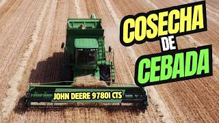 COSECHA DE CEBADA 2024 John Deere 9780i CTS 🚜🌾 [upl. by Sylera]