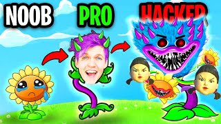 NOOB vs PRO vs HACKER In PLANTS vs ZOMBIES NEW POOL LEVEL [upl. by Ibbob]