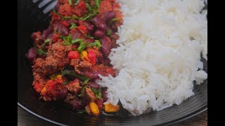 Chili cone carne طبق مكسيكي لذيذ 😋 أول مرة أجربه و الكل عجبه [upl. by Eurd]