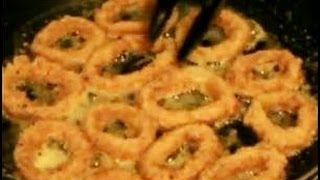 CRUMBED CALAMARI RINGS  SQUID  VIDEO RECIPE [upl. by Sihon]