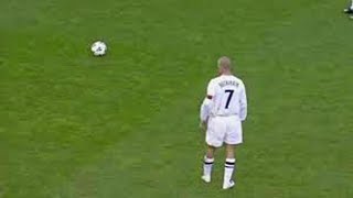 David Beckham goal  England VS Greece 2001 [upl. by Lema]