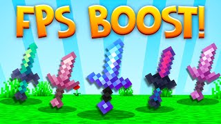 TOP 5 MCPE PVP TEXTURE PACKS  FPS BOOST 119 Minecraft Bedrock [upl. by Gaddi573]