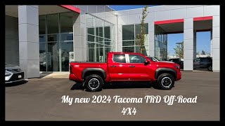 Just picked up my new 2024 Tacoma TRD OffRoad 4X4 in Supersonic Red [upl. by Ck]