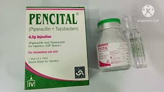 Pencital 225g Injection Uses in UrduPencital 45g Injection UsesPiperacillinTazobactam Pencital [upl. by Pisarik]