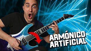 🎸 COMO HACER ARMÓNICOS ARTIFICIALES con Guitarra Eléctrica 🤯 5 TRUCOS [upl. by Eelana]