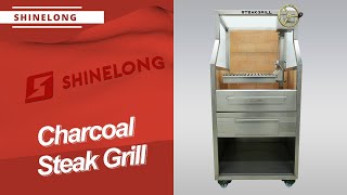 The secret to grilling a steak  Freestanding Charcoal Steak Grill🥩 [upl. by Haduj]