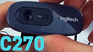 Logitech C270 Webcam Review and Install Tutorial  C270 Video Test [upl. by Enninaej]