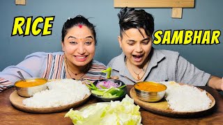 ASMR Eating Rice And Sambhar  ​⁠YashalsMukbang [upl. by Farly138]