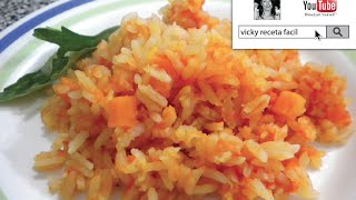 ARROZ ROJO TRADICIONAL  RECETA FACIL [upl. by Ellecrag]