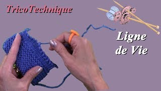 Tuto tricot  La ligne de vie [upl. by Cece]