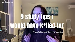 9 study tips I would’ve KLLED to know no more gatekeeping ✏️ [upl. by Inus]