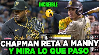 Aroldis Chapman Desafia a Manny Machado con RECTA a 105 millas Y MIRA QUE PASÓ  MLB [upl. by Ivatts]