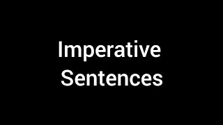 What is imperative sentences in hindi  english grammar  sentences english imperativesentence [upl. by Helm]