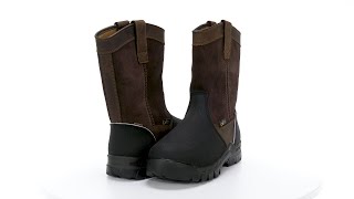 Carhartt 11quot Wellington Waterproof Metguard Comp Toe Industrial Boot SKU 9903272 [upl. by Aitercul]