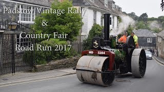 Padstow Vintage Rally amp Country Fair 2017 Road Run [upl. by Hanafee]