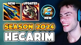 HECARIM IN SEASON 2024 IS BEYOND INSANE SO MUCH NEW STUFF [upl. by Nitnelav]