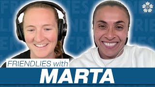 MARTA on her best goals her legacy and why she encourages players to join the NWSL  Friendlies [upl. by Rickert]