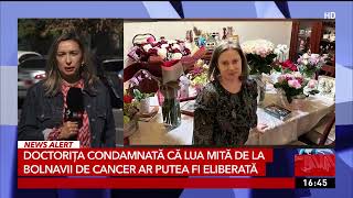 Doctorița condamnată că lua mită de la bolnavii de cancer ar putea fi eliberată [upl. by Nahseez]