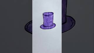 Top hat drawing youtubeshorts shortvideo shortfeed drawingideas easydrawing [upl. by Adnir356]