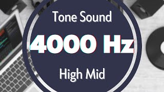 4000 Hz Frequency Sound Tone Audio Signal Sine Waveform High MID [upl. by Llevart83]