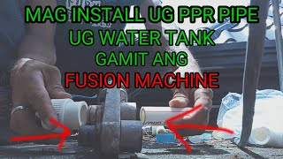 PPR INSTALLATION  WATER TANK INSTALLATION  PLUMBING WORKS [upl. by Litman]