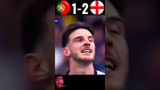 Portugal vs England 😯😥 football cr7 sorth [upl. by Aderf218]