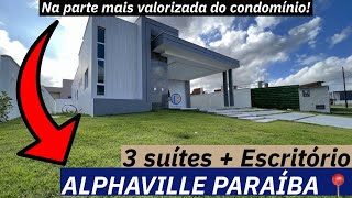 Casa NOVA Alphaville PARAÍBABayeux 3 suítes  Escritório na João Pessoas Imóveis® ‹ Marília Buás › [upl. by Ranice229]