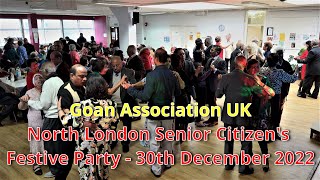 Goan Senior Citizen Festive Party December 2022 North London N22 organised by Goan Association UK [upl. by Hgalehs]