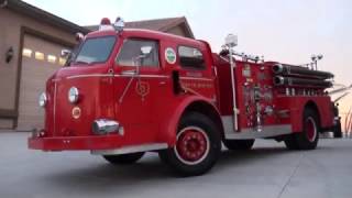 1957 American Lafrance 800 series fire truck Bishop ca Survivor [upl. by Antonietta]