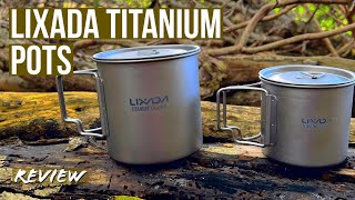 Lixada Titanium Pot amp Mug Set Initial review [upl. by Lefty176]