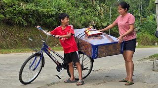 The beautiful shopkeeper happily gave Bac a new mattress to replace the old one to fit Bacs bed [upl. by Aryahay297]