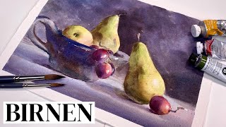 Stillleben  Aquarell Tutorial [upl. by Ettevol]