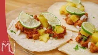 TACOS AL PASTOR MEXICANOS  Receta mexicana [upl. by Wei]