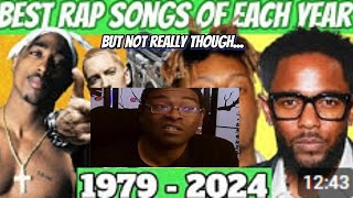 The Evolution of Hip Hop The Greatest Songs from 1979 to 2024 Reaction [upl. by Nirrej971]