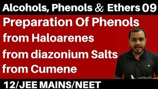 Alcohols  Phenols n Ethers 09 II Preparation Of Phenols  All Methods in One Video JEENEET [upl. by Kriste279]