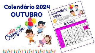 Calendário Outubro 2024 [upl. by Bacon72]