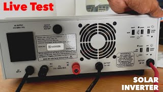 Microtek Solar Inverter Live Test with Solar Panel  Solar Inverter All Settings and Features [upl. by Yltsew]