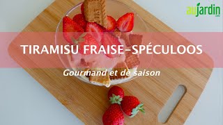 TIRAMISU FRAISESPÉCULOOS🍓RECETTE GOURMANDE et FACILE [upl. by Odnalor]