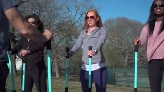 Jetti Weighted Walking Poles w bag and 2 Light Attachments on QVC [upl. by Dlareg140]