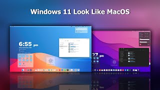 Windows 11 Look Like MacOS  Mac Theme For Windows 11 [upl. by Nerol]