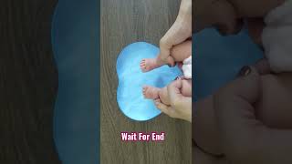 Making Baby Hand and Footprints Frame for first time [upl. by Eiralav]