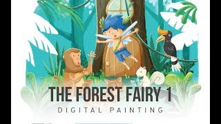 CHILDREN BOOK ILLUSTRATION  BIRU THE FOREST FAIRY [upl. by Rogerg]